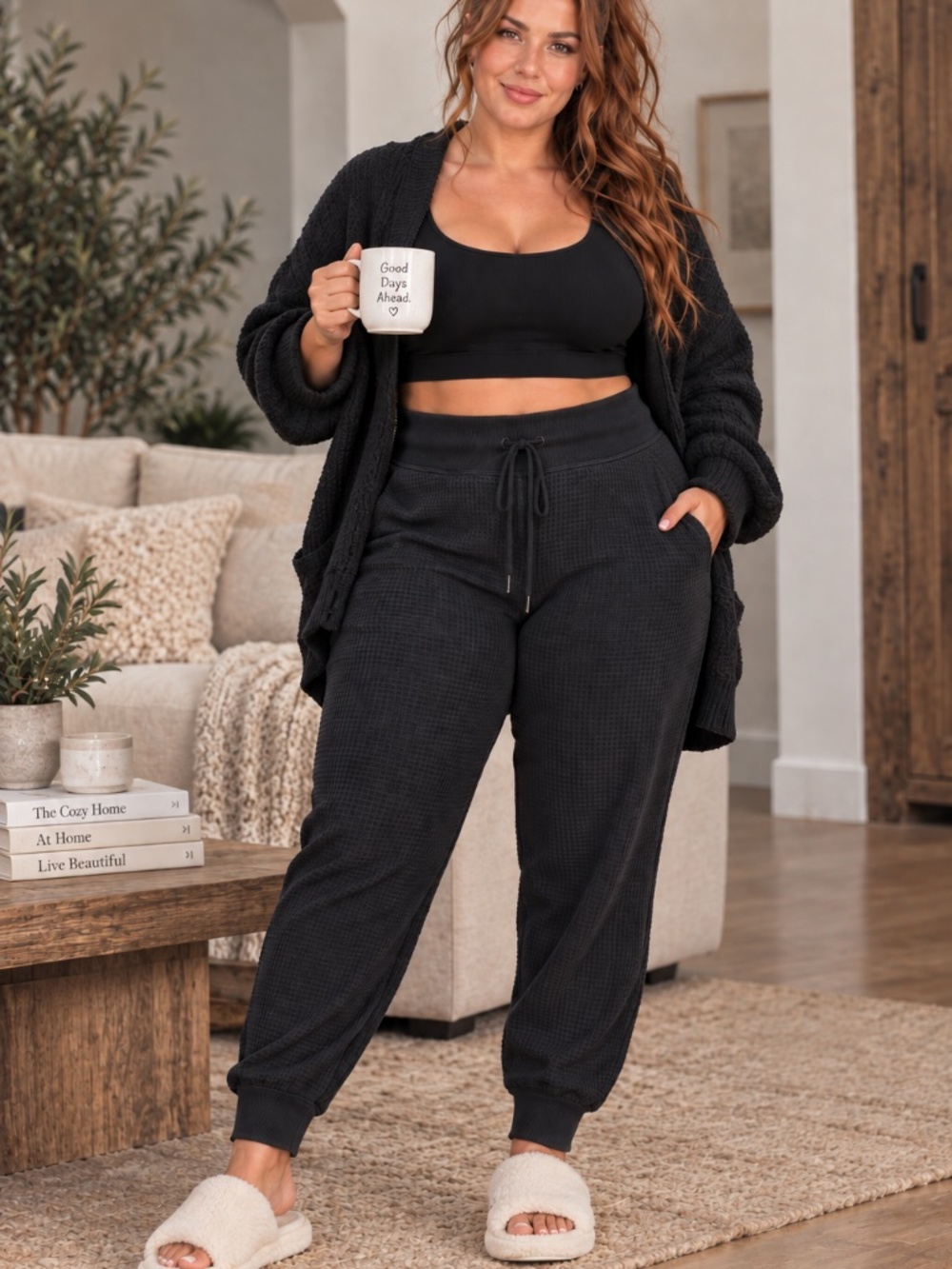 Victoria's Secret PINK Active Waffle Knit Jogger Pants